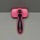 Swihauk Self Cleaning Slicker Brush for Dogs & Cats - Skin Friendly Grooming, Deshedding, Hair Removal for Puppies & Long/Short Haired Pets, Pet Supplies Accessory, Pink