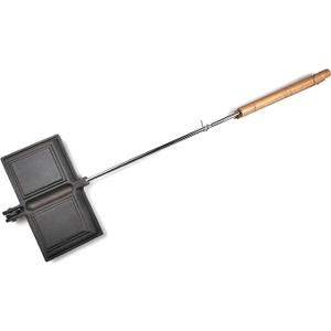 HAWOK Cast Iron Pie Iron Cook Broiler Sanwich Maker with Detachable Handle (HK512)