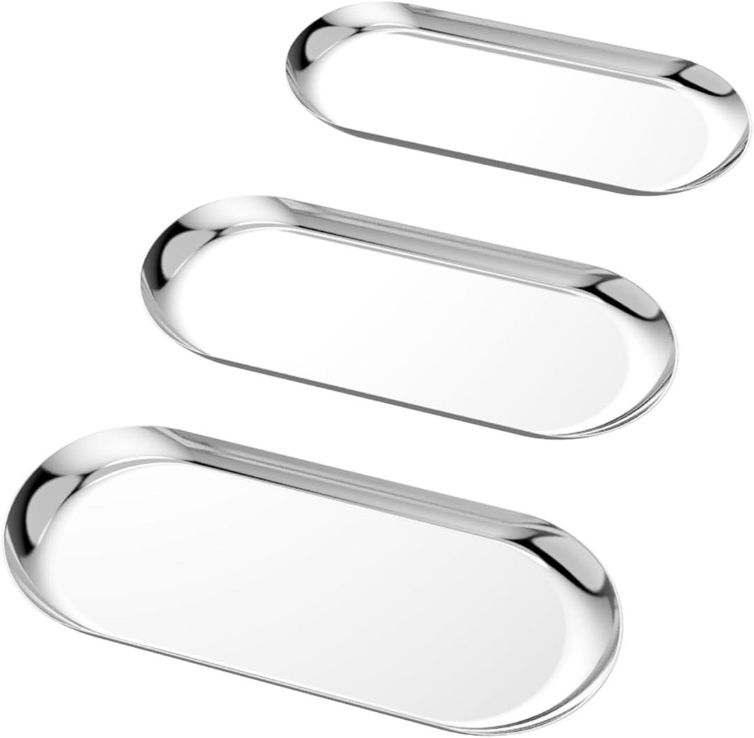 3 PCS Ceramic Mold for Clay, 3 Sizes Oval Pottery Molds, Pottery Tools Ceramics Molds for Handbuilding, Stainless Steel Plate Forms for Clay Drying Board