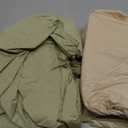 2-Pack Waterproof Baby Crib Sheets for Boys, Girls - 52x28 Viscose Derived from Bamboo Toddler Bed Sheet Neutral, Fitted Crib Mattress Protector Cover for Baby Bedding, Soft & Gentle (Avocado)