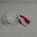 WILLBOND Christmas Santa Costume Set Long White Santa Claus Hat Beard and Wig Set for Christmas Party Costume Accessories