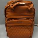 Leather Diaper Bags with Changing StationBaby BagLarge Capacity Diaper Bag Backpack for Moms Dads,Waterproof Diaper BackpackBrown