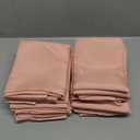 CVL 64 Pk, Satin Napkin 17"x17" Square Edge: Hemmed Material: 100% Polyester - Blush/Rose Gold