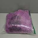 Gibelle Long Bathroom Rugs, Luxury Chenille Bath Mat, Small Non Slip Shower Rug and Bath Room Floor Mats, Machine Washable, Quick Dry Bathmat, Soft Cozy Plush Rug for Tub, 20" x 47", Purple