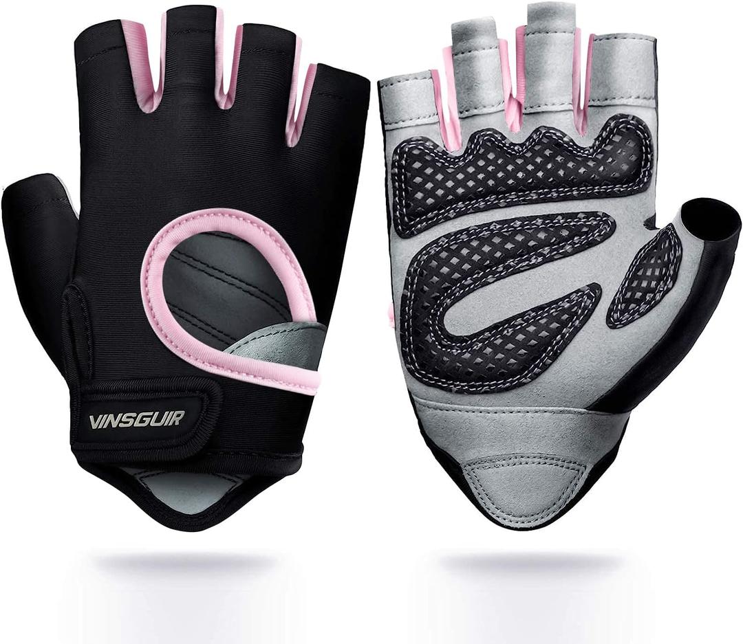 VINSGUIR Workout Gloves for Men and Women, Weight Lifting Gloves with Excellent Grip, Lightweight Gym Gloves for Weightlifting, Cycling, Exercise, Crosstraining, Pull ups, Fitness, Climbing and Rowing L
