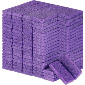 Batiyeer 600 Pcs Pumice Stone Bulk for Feet Scrubber Dead Skin Disposable Pedicure Pumice Stone Foot Shower Scrubber for Heel Cuticle Callus Remover Bath Spa,3.15 x 1.34 x 0.47 Inch(Purple)