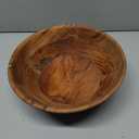 Samhita Acacia Wood Fruit Bowl for Fruits or Salads,Serving Dish Looks Absolute Beautiful With Your Kitchen (10" x 10" X 4")