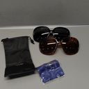 Livho Polarized Sunglasses, Retro & Oversized Shades for Women with Round Lenses
