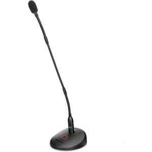 BOYA Desktop Gooseneck Condenser Microphone 18" Podium Microphones with Mute Button LED Indicator XLR Mic for Meetings Video Conferences Streaming Lectures BY-GM18C