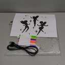 Exbelle 14“ LED Drawing Board 7 Colors Light Acrylic Dry Erase Lumiboard for Kids with Stand 2 Modes as Night Light for Room/ Store/ Office Ideal Gift for Festival Decoration 7 Markers