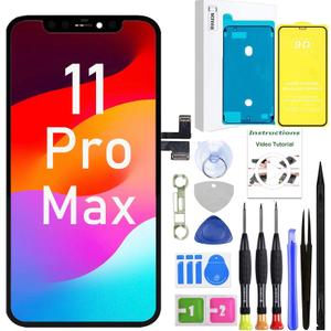 LEAFE for iPhone 11 Pro Max Screen Replacement,Full HD LCD 3D Touch Compatible with iPhone 11 Pro Max Screen Replacement 6.5 inch (Model A2161, A2218, A2220) with Repair Tools