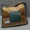 BULBUL Gold Ivory 100% Full Blackout Velvet Curtains,102 inches Long Modern Liner Curtains Thermal Drapes Panels for Living Room Bedroom Grommet Set of 2