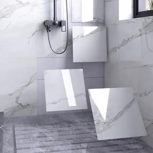 Chejiaye Shower Wall Panels Peel and Stick,Marble Wall Panels for Interior Decor,Backsplash Tile for Kitchen Showers Bathrooms Living Rooms 11.8"x11.8"in 10Pcs,White & Grey (Not Real Tile,9.7 Sq.ft)