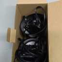 SUNVIE 2 Pack Up Lights Indoor Floor Can Light Uplighting Indoor Spotlight with 2700K GU10 Bulb Accent Lighting Floor Uplighting for Home Plant Picture, UL Listed 5.9 FT Plug Cord & Foot Switch (Black)