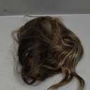 PANEWAY Hair Topper for Women 20 Inch Wavy Synthetic Fiber Topper with Natural Waves, Clip-In Hairpiece for Thinning Hair, Adds Volume & Length, Lightweight & Breathable (Highlights Brown with Dark Root)