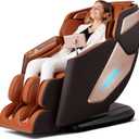 4D Massage Chair, Full Body Massage Chair, Zero Gravity Recliner w/ Intelligent Voice Control, 53.14" SL Track, Electric Calfrest Extension, 12 Auto Modes, USB Type-C, Bluetooth Speaker, TFT Screen