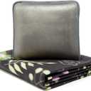 forestfish Portable Travel Blanket Airplane Compact with Bag, Fleece Throw Blanket Cozy Soft for Camping Train 60" x 40", Flower