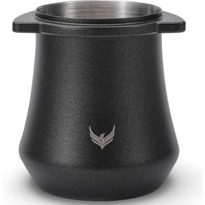 Coffee Dosing Cup 54mm For Breville Espresso Machine Portafilter Stainless Steel Espresso Dose Cup With Grinder Activating Tab (Black)