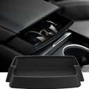 2025 Center Console Sunglasses Holder for Tesla Model Y Juniper & Model 3 Highland, Soft Silicone Armrest Key Card Phone Holder Storage Box for 2025 2026 Model Y Juniper Model 3 Highland Accessories