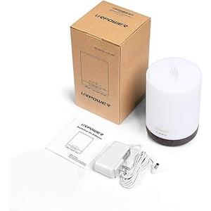 URPOWER 300ml Essential Oil Diffuser: Ultrasonic Aromatherapy Diffuser Quiet Auto Shut-Off, 4 Timer Settings(1H 3H 6H ON) & 7-Color Night Light Humidifier for Yoga Bedroom Living Room Office