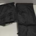 Extra Wide Outdoor Curtains Waterproof Black Voile Mesh Screen Lightweight Privacy Bug Netting for Patio Porch Balcony Pergola Terrace, W125 x L98 inch per Panel, 2 Panels