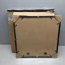 16x16 Frame Black With Mat 12x12 Solid Wood Picture Frames Wall Mounting (3 pack, 16x16 Inch)