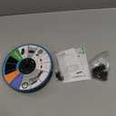 Solar Fountain Glass Panel with 2200 mah Battery, 3.5W Floating Solar Water Fountain with 4 Fixed Rods, Solar Fountain Pump for Bird Bath, Garden, Pond, Pool, Outdoor-White Lights