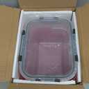 2 Pack Large Glass Storage Containers with Lids 85oz/10.5cup Big Airtight Glass Food Storage Containers for Rotisserie Chicken Watermelon Meal Prep, BPA Free, Freezer Dishwasher Oven Safe (Gray)