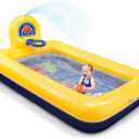 Kiddie Pool, Evajoy Inflatable Kids Pool, Summer Water Party Inflatable Pool for Backyard & Garden 90 * 55 * 35 inch