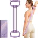 3 x Resistance Bands with Handles, Single Resistance Bands, Exercise Bands with Comfortable Handles, Resistance Training, Physical Therapy, Home Workouts, Fitness, Pilates