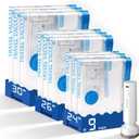 9 Pack Vacuum Storage Bags for Travel with Rechargeable Cordless Pump, Space Saver Bags for Clothes, Compression Packing Bags for Luggage and Suitcase, Blue