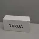 TKKUA Women's Pointed Toe High Heels, Chunky Heel with Ankle Strap, for Wedding, Party, Prom, Dress (White PU, Adult, Women, 9.5, Numeric, US Footwear Size System, Medium)