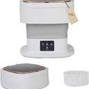 18L Portable Washing Machine, Foldable Mini Washer with 3 Modes, Small Laundry Washer for Clothes, Apartments and Travel (Gray)