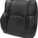 SecosAutoparts Passenger Top Lean Back Replacement Perforated Leather Seat Covers Black Compatible with Dodge Ram 2500 3500 4500 5500 Laramie Sport SLT 2009 2010 2011 2012
