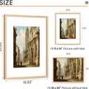 Upsimples 16x20 Frames Set of 3, Natural Solid Wooden Picture Frames, Display 11x14 with Mat or 16 x 20 Without for Vertical or Horizontal Wall Hanging