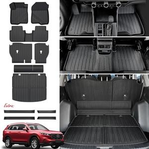 JOULARISE Floor Mats for Honda CRV 2023-2026 Gas & Hybrid, with Cargo Mat | Full Protection Mat Set with Cargo Liner, All Weather TPE, Non Slip & Odorless & Scratch Proof, CR-V Accessories