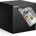 Adults Piggy Bank Must Break to Open, Unbreakable Stainless Steel Piggy Bank for Adults, Metal Savings Box for Cash Saving (Black, 4.72 inch)