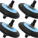 DC97-16782A Dryer Drum Roller compatible with Samsung Dryer Roller Replacement Kit - Replaces DC97-07523A PS4221885 AP5325135 WPW10177428-4 Pack - BY AMI PARTS