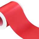 2 x Ribbonitlux 3" Wide Double Face Satin Ribbon 5 Yards (250-Red, Set for Gift Wrapping, Party Decor, Sewing Applications, Wedding and Craft