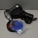 Rechargeable Spotlight, 99,000 Lumens Super Bright Handheld Led Flashlight, Outdoor Spot Light with Cob Light and Solar Panelsfor Boating Camping