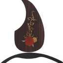 Rosewood Guitar Protective Pickguard With Acoustic Ebony Arm Rest Parts