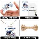 3 x G2PLUS Graduation Gift Tags - 50Pcs Graduation Thank You Tags with String, Blue Thank You for Celebrating with Me Tag for 2026 Congrats Grad Party Favors