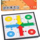 Ludo Magnetic Folding Travel Board Game Set - 9.75 Inches