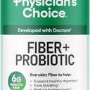 Physician's CHOICE Fiber & Probiotic Powder - Supports Regularity, Bloating, Gas, & Digestive Health - Organic Prebiotic - Sugar Free Fiber Supplement for Women & Men - Unflavored - 8.7oz, Best By: 03/19/2027