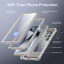 ESR for Samsung Galaxy S24 Ultra Armor Series Case, Full Body Protection Front Cover with Screen Protector and Extra Protective Front Frame, 3 Kickstand Modes, Military-Grade Protection, Clear Grey