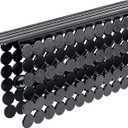 Bligli Plastic Sink Saddle, Sink Divider Mat with Strong Suction Cups, Kitchen Divided Sink Protector Mat for Glassware Dishes, Easy to Clean and No Smell, 9.5" x 12", Black