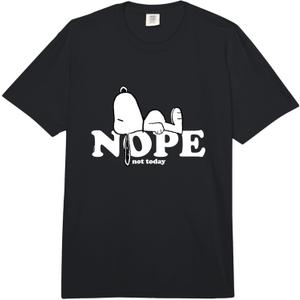 Peanuts - Snoopy Nope Comfort Colors Adult Heavyweight T-Shirt, XL