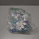 Zonon 3 Pieces Snowflake String Garland Winter Party Decoration White Blue and Light Blue Snowflake Banner Hang Decoration for Christmas Holiday Party, Winter Carnival Snow Themed Gatherings