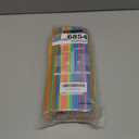 200 Pcs Colorful Plastic Long Flexible Straws.(0.23'' diameter and 10.2" long)