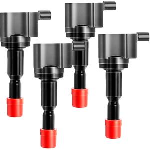 Motorevo 4PCS Ignition Coil Pack Compatible with Honda Fit 1.5L 1.5 L4 2007 2008 Base DX LX Sport Hatchback, UF581, 5C1635, C1578, 30520PWC003, 30520PWCS01, E1081